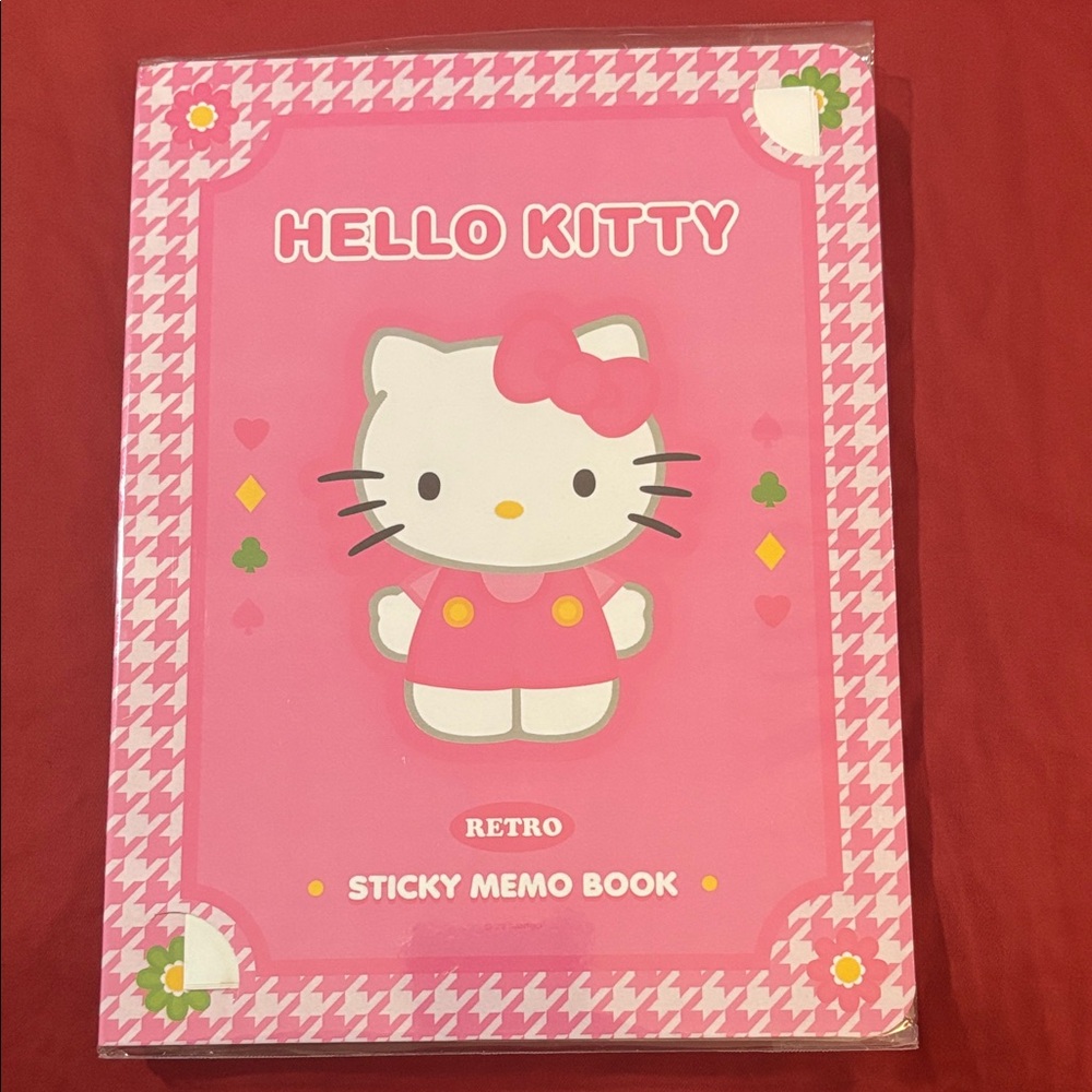 Sanrio Hello Kitty Pink Sticky Memo Book
